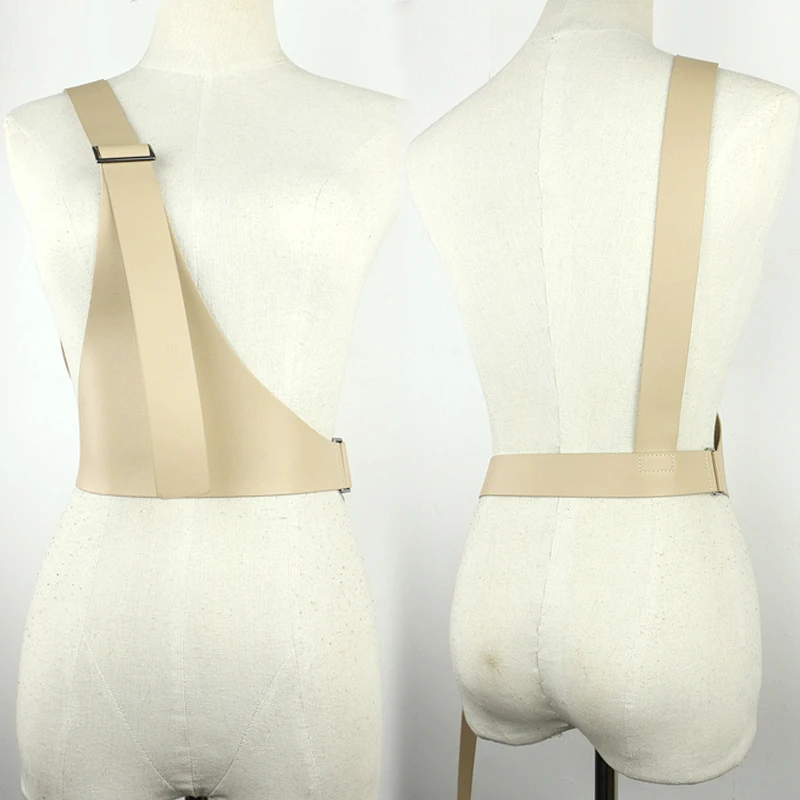 

PU Leather Waist Seal Solid Color Leather Belt Sexy Single Shoulder Strap Girdle Women Adjustable Straps Waist Belt Cummerbunds