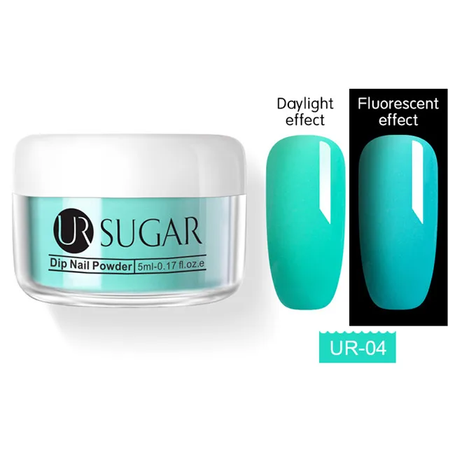 Neon 4 Ur Sugar 5 мл флуоресцентный блеск Dip порошок для ногтей голографический градиентный французский пигмент погружающийся порошок для ногтей украшение для ногтей - Цвет: Neon 4