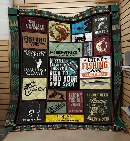 Покрывало для дивана с принтом рыбы и рыбалки пододеяльник детей взрослых теплые