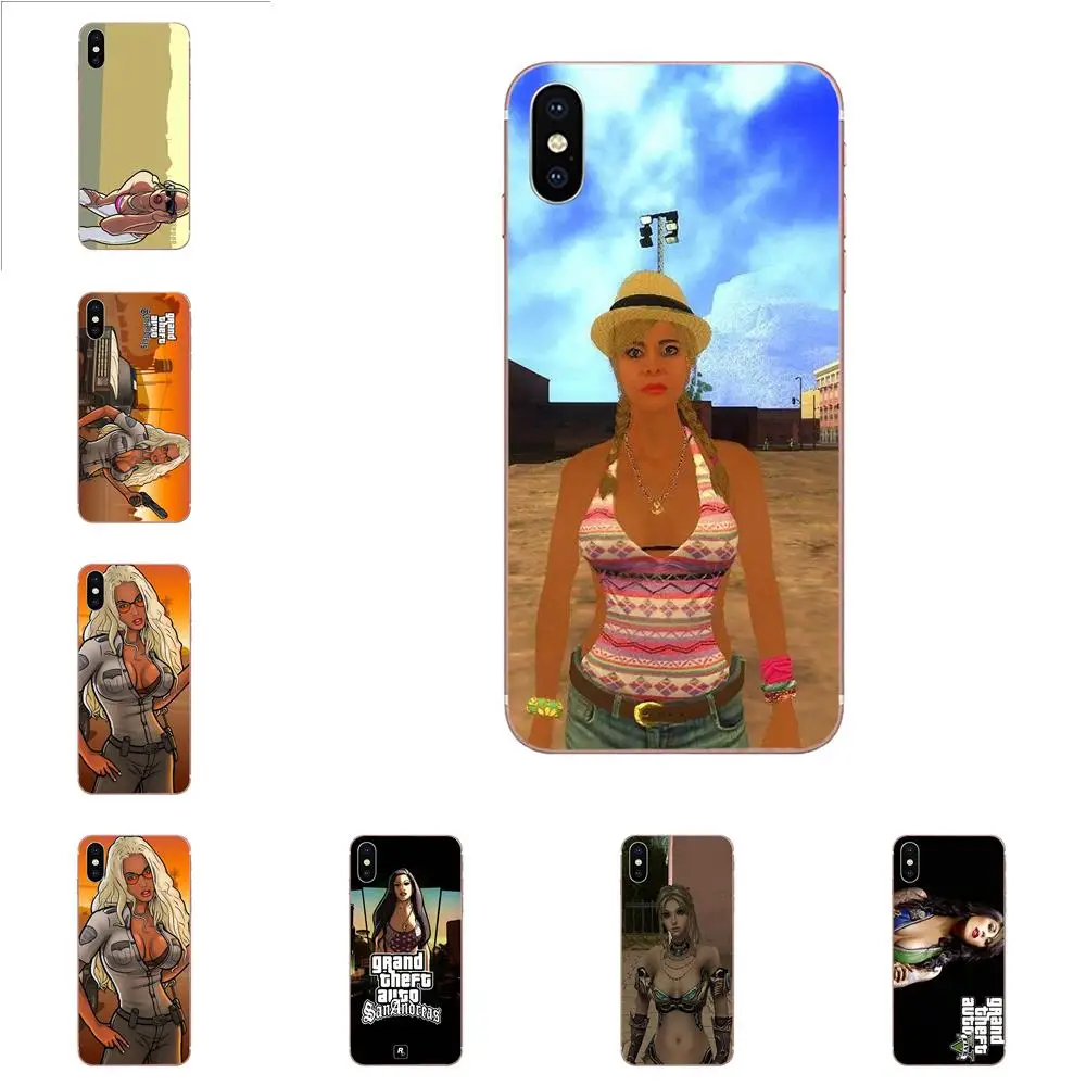 Gta San Andreas для Xiaomi Redmi Mi 4 7A 9T K20 CC9 CC9e Note 7 9 Y3 SE Pro Prime Go Play прозрачный ТПУ
