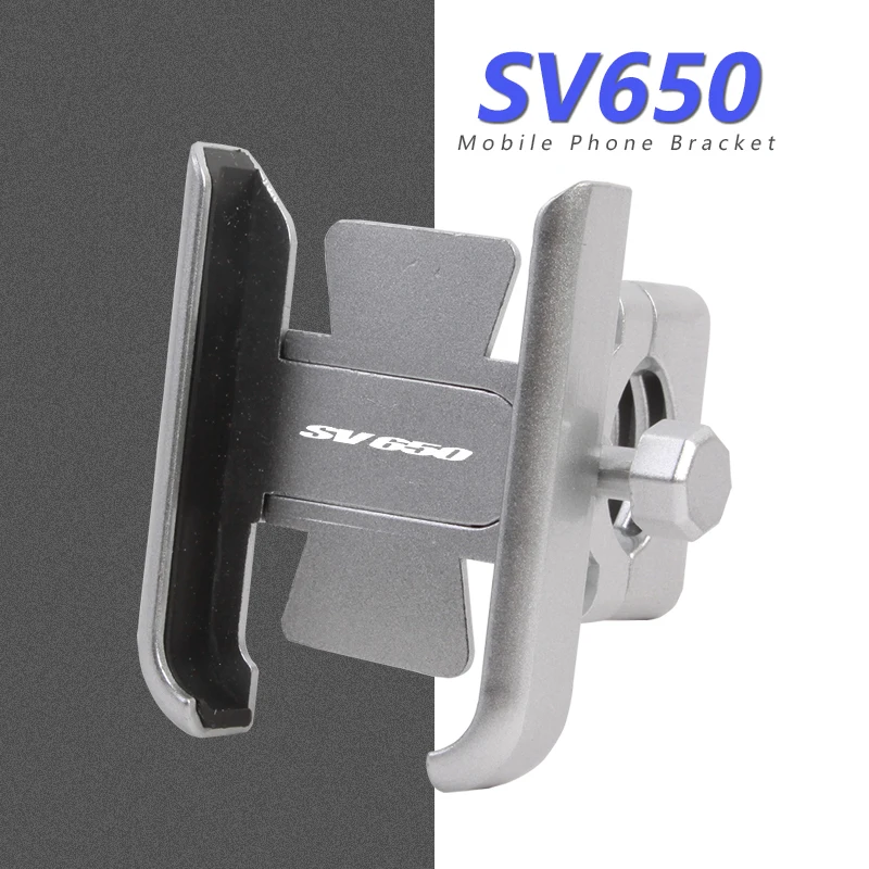 

For Suzuki SV650 2016-2021 SV650X Motorcycle CNC Aluminum Alloy Handle Bar Rear Mirror Mobile Phone Bracket GPS Stand Holder