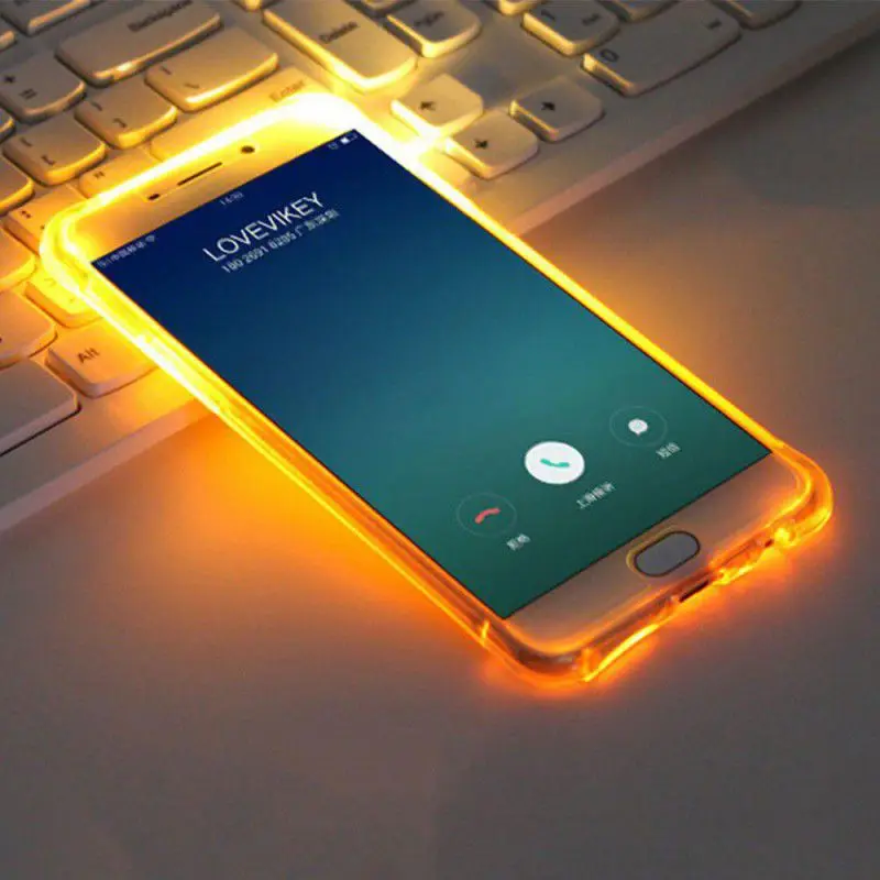 Ударопрочный чехол для мобильного телефона iPhone11/11 Pro/11 Pro Max светодиодный защитный