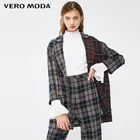 Vero Moda осенне-зимний цветной блейзер в клетку с отложным воротником  319108516