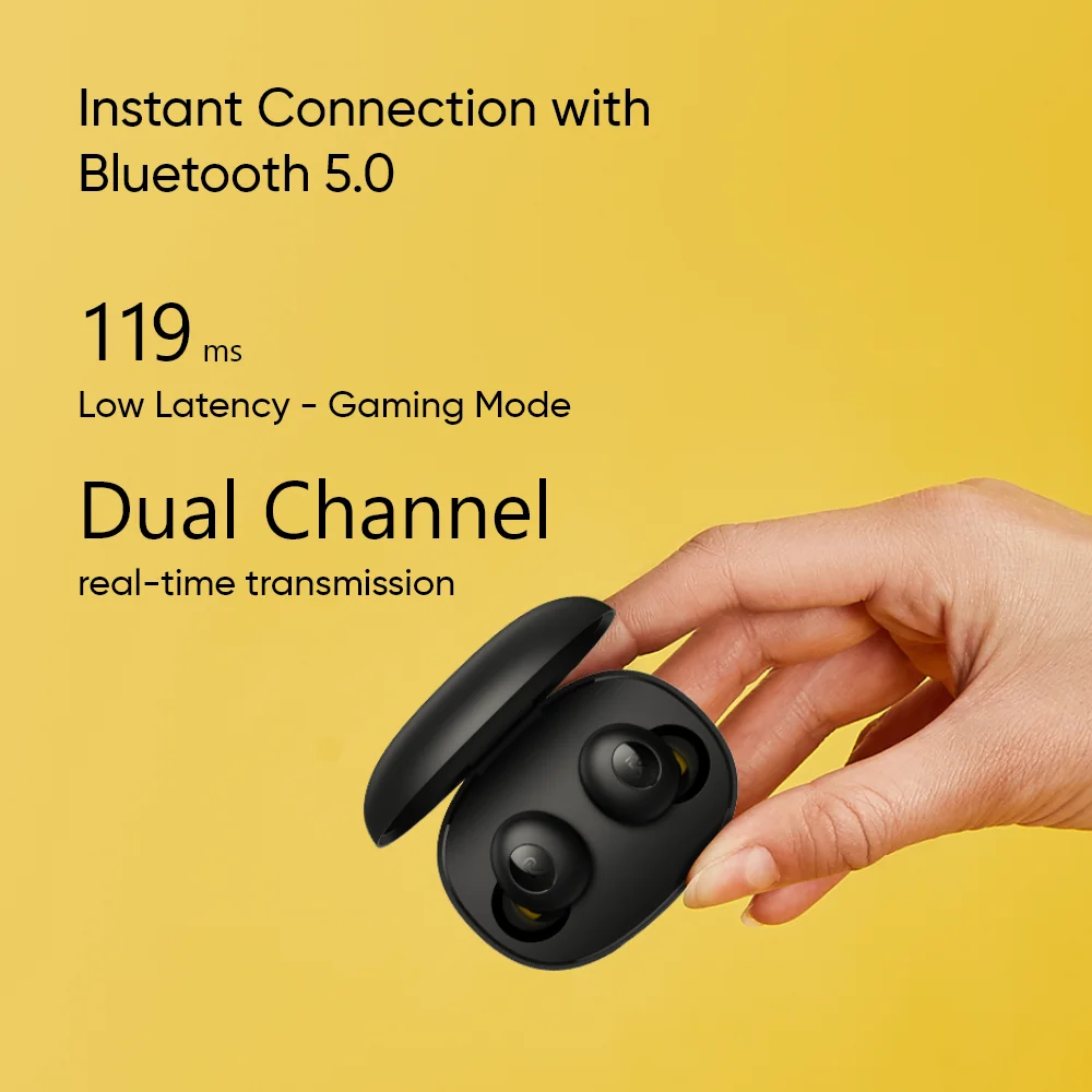 Realme наушники BudsQ вкладыши TWS с Ture Беспроводной Bluetooth 5 0 под открытым небом до