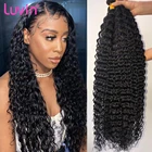 Бразильские волнистые человеческие волосы Luvin, пучки волос с крупными волнами, 30, 40 дюймов, 3 или 4 пучка, оптовая продажа