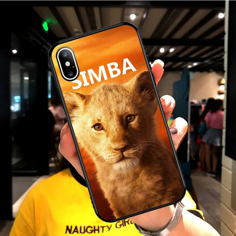 Король Лев nala Simba timon мягкий силиконовый черный чехол для телефона чехол для iPhone 5 5S SE 6 6s Plus 7 8 plus X Xs XR max Coque - Цвет: TPU
