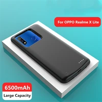 2019 battery charger cases for oppo realme x lite power case 6500mah power bank charging case external battery case