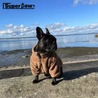 Новый стиль, меховое пальто для собак, зимняя теплая куртка, одежда для маленьких и средних собак, шнауцер, французский бульдог, померанский Мопс ZLC22