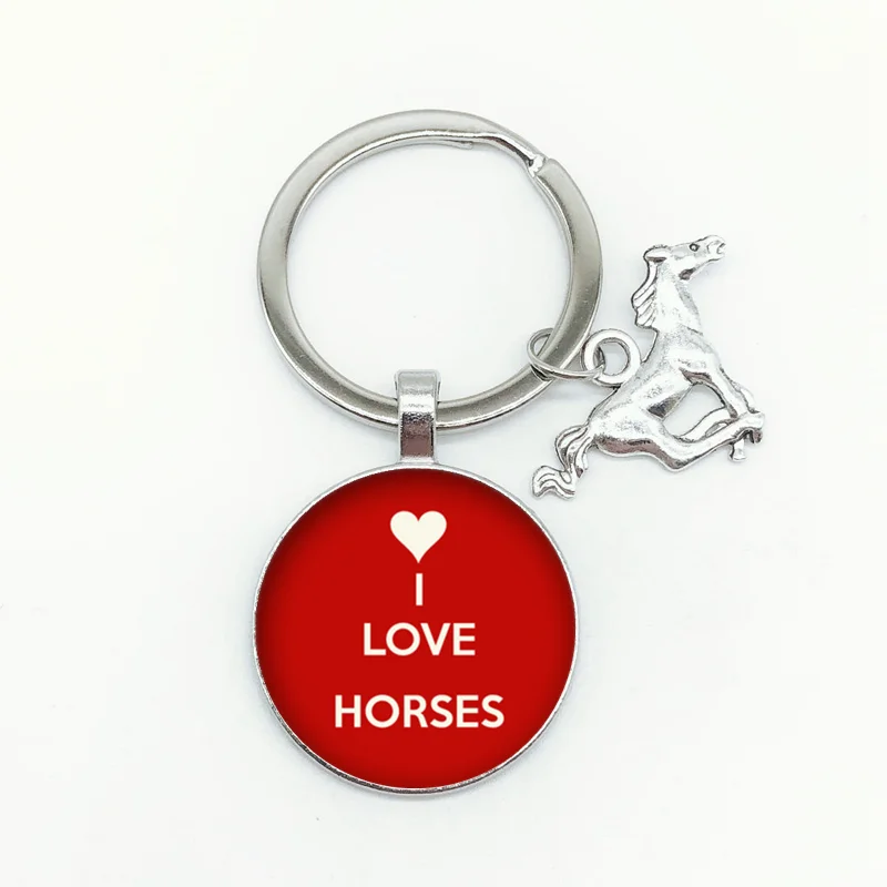 Брелок с надписью I love horse Ride модный Индивидуальный подвеской в виде лошади