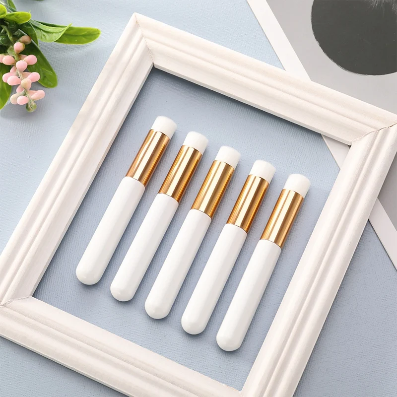 

20Pcs Nose Brush Nostril Blackhead Deep Cleansing Brush Nose Cleaning Brush Facial Cleaning Brush Pink & White