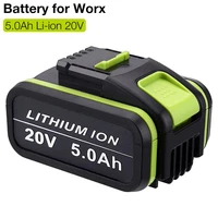 20v 5 0ah lithium ion replacement rechargeable battery for worx wa3551 wa3553 wx390 wx176 wx550 wx386 wx373 wx290 wx800 wu268