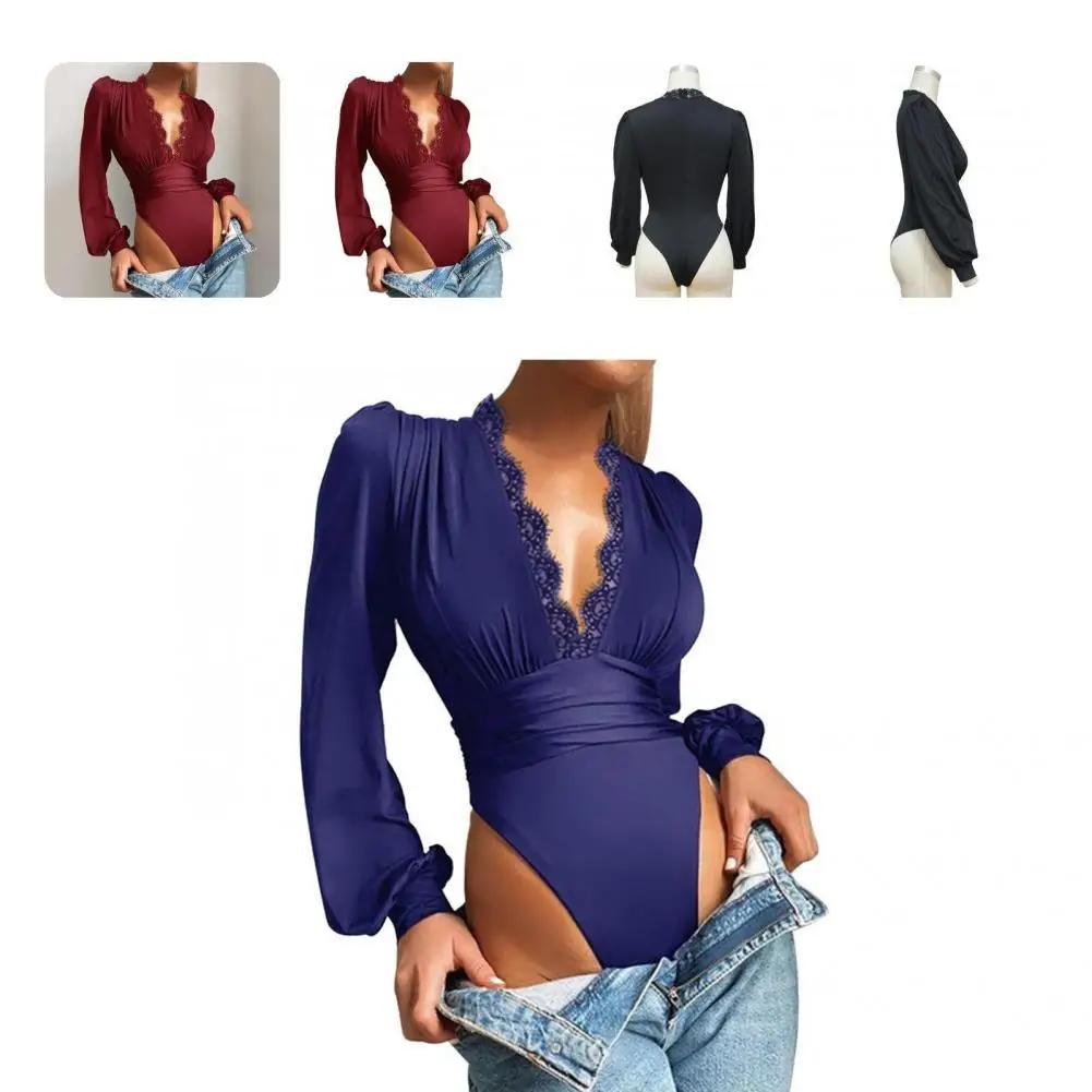 

Модное женское боди Colorfast, Женское боди, быстросохнущее боди с глубоким V-образным вырезом