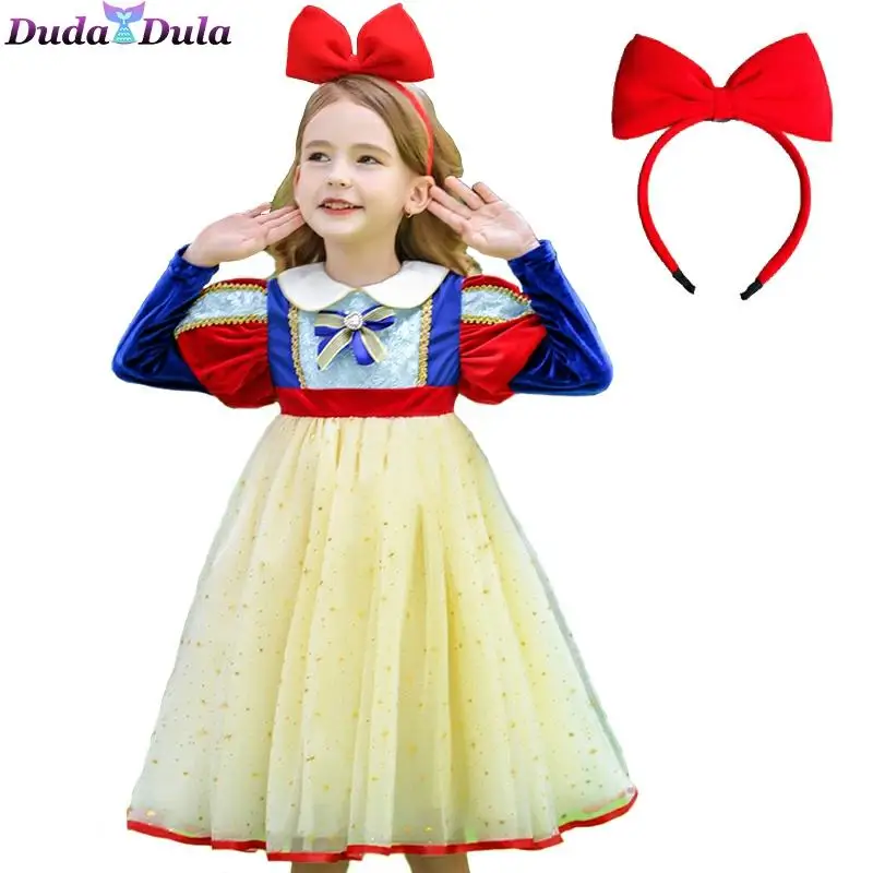 

Платье для косплея на Хэллоуин, Белоснежка, косплей для девочек, платье принцессы, детское Тюлевое платье для девочек, вечерние вечеринка на...