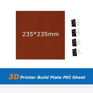 1pc 235235mm high temp resistance carbon fiber panel plate with pei flex sheet for ender 3 heatbed 3d printer parts free global shipping