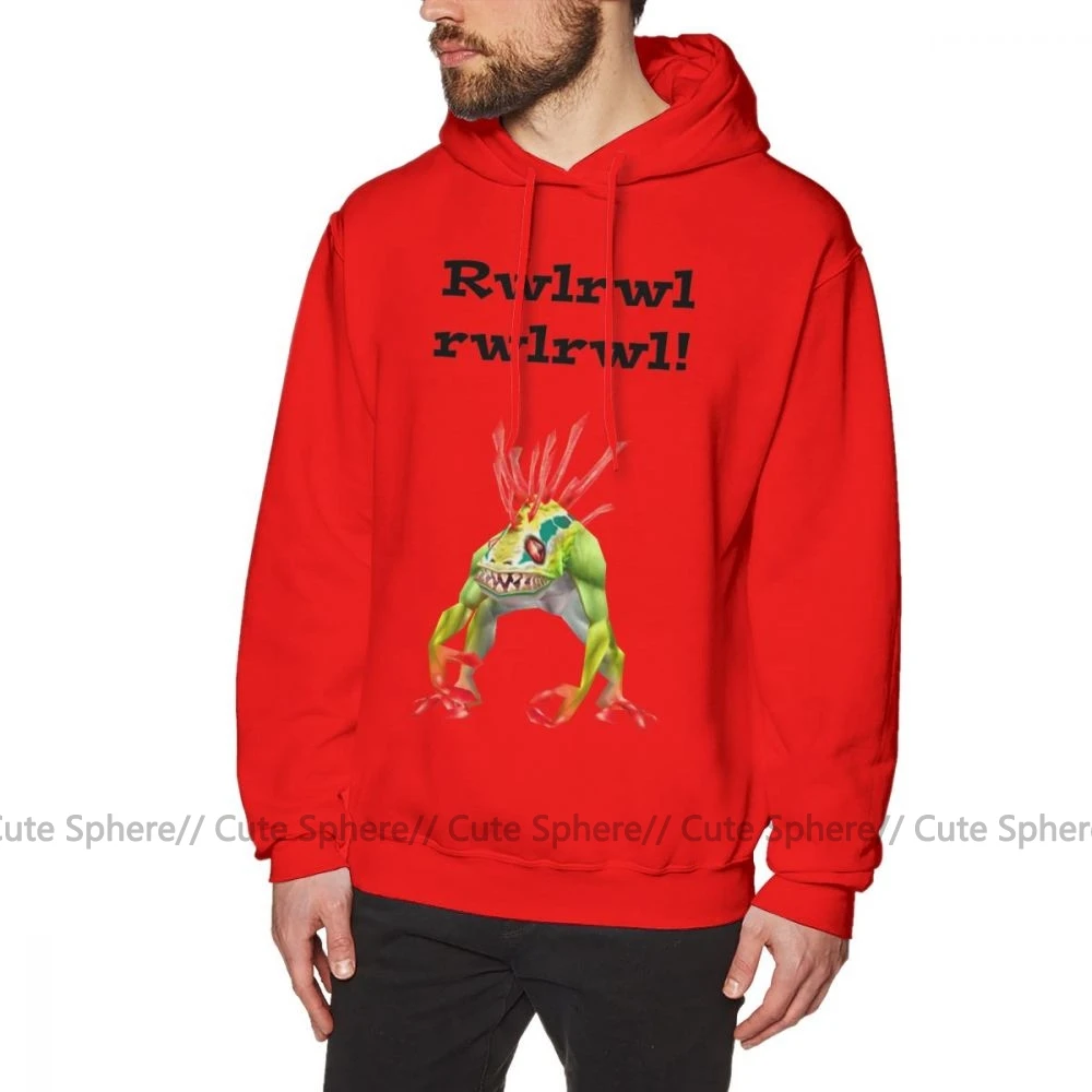 Murloc Толстовка Murloc толстовки Зимний хлопковый пуловер с капюшоном серый уличная XXX мужские с длинным рукавом милые толстовки - Цвет: Red