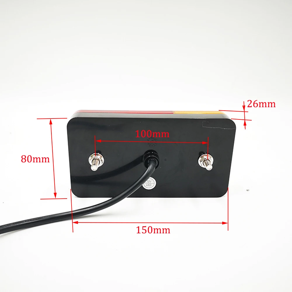 1 шт 12 В/24 в пост светодиодный грузовик с прицепом Задние огни стоп задних фонарей