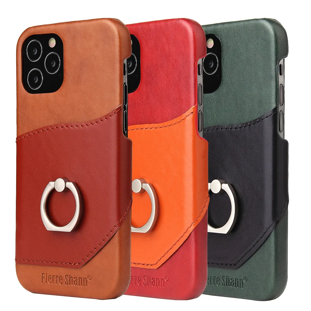 

New iPhone 12 Phone Case Apple 11promax Ring Bracket Phone Leather Case S10 Back Case