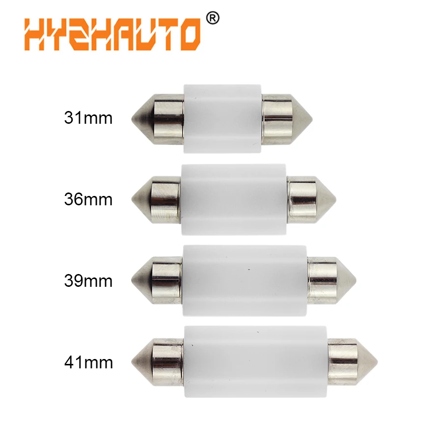 Светодиодсветодиодный лампа HYZHAUTO C5w C10w 31 мм 36 39 41 Canbus фестон светодиодная