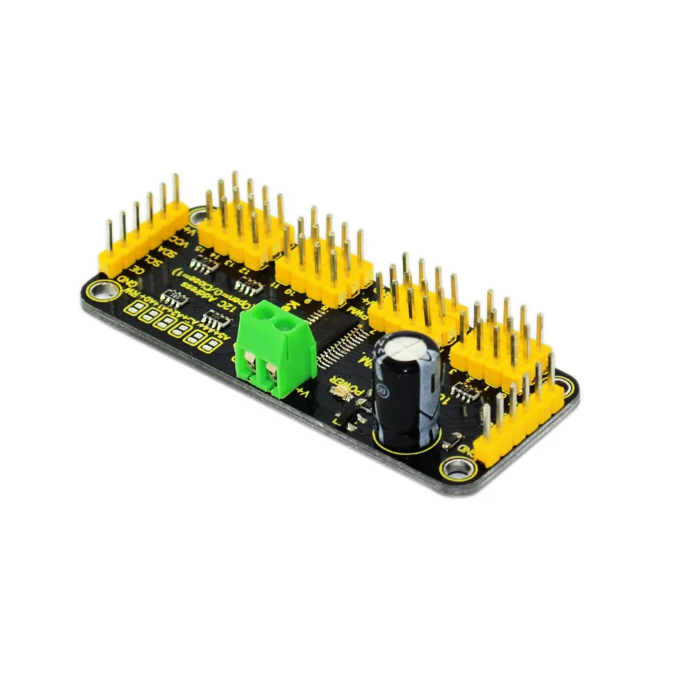 Keyestudio 16 канальный сервопривод доска with12 BIT PWM 12C интерфейс PCA9685 для Arduino / Raspberry Pi|2016
