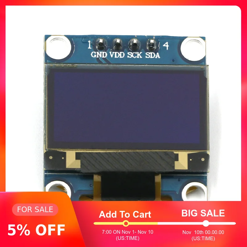 0 96 дюймов IIC Серийный желтый синий OLED дисплей модуль 128X64 IEC SSD1306 12864 плата с ЖК