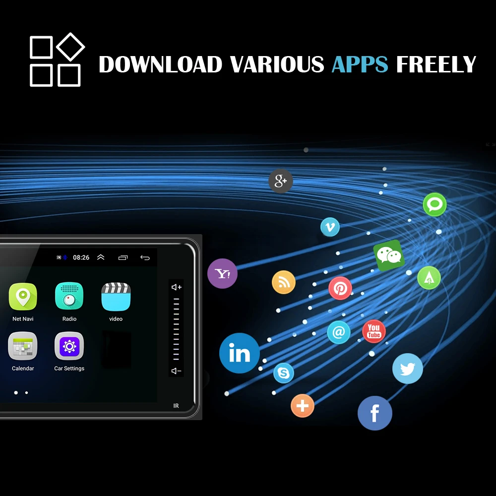 AMPrime Android Автомагнитола для Toyota Corolla 7 ''сенсорный экран автомобиля MP5 плеер