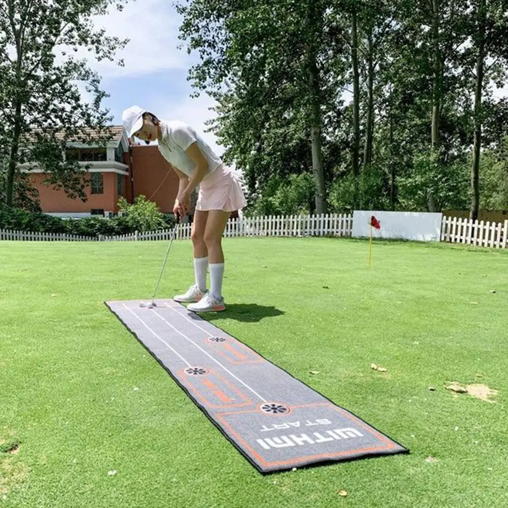 Fiyat Golf Vuruş Yeşil Atıcı Mat Golf Aksesuarları Kapalı Golf Taşınabilir Kadife Uygulama Mat 3 Metre Eğitim Yardımları Battaniye Seti Yeni