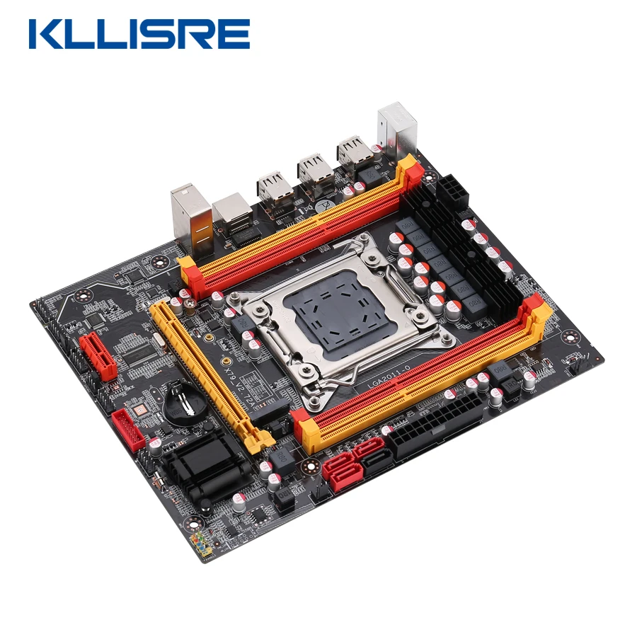 Комплект материнской платы Kllisre X79 с Xeon LGA 2011 E5 2620 2 × 8 ГБ = 16 Гб 1600 МГц DDR3 память ECC