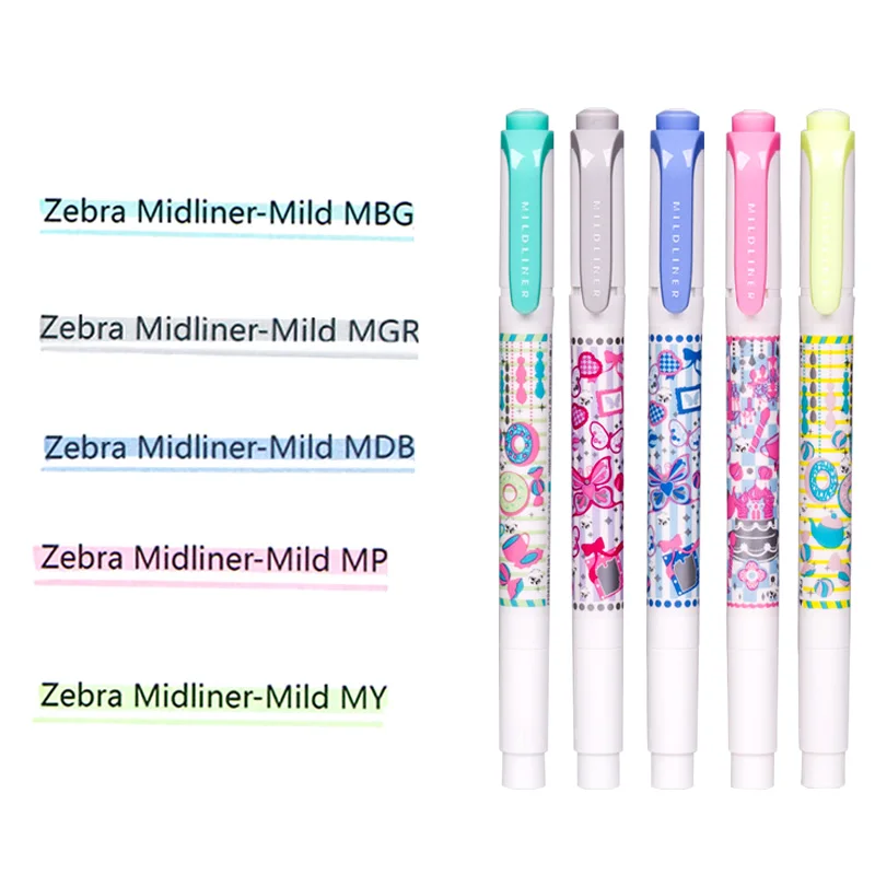 25 шт./компл. Zebra Mildliner двухцилиндровая художественная ручка маркерная авторучка