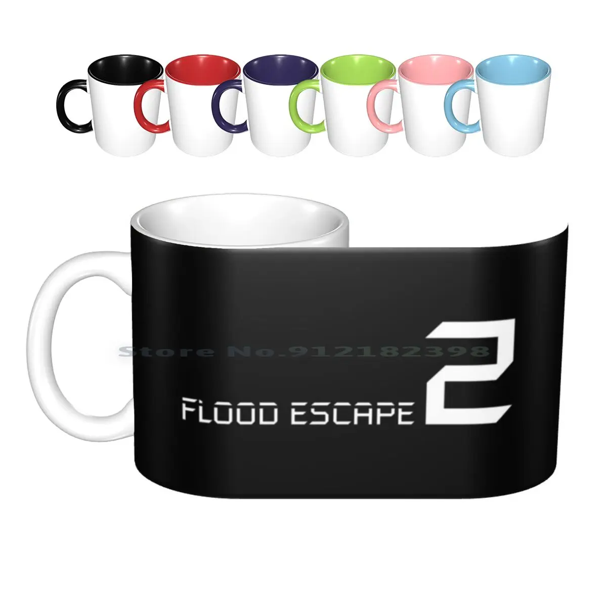 

Flood Escape 2 Logo Ceramic Mugs Coffee Cups Milk Tea Mug Flood Escape 2 Logo Creative Trending Vintage Gift Bottle Cup