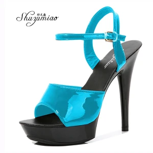 Босоножки женские Shuzhumiao, разноцветные, на тонком каблуке