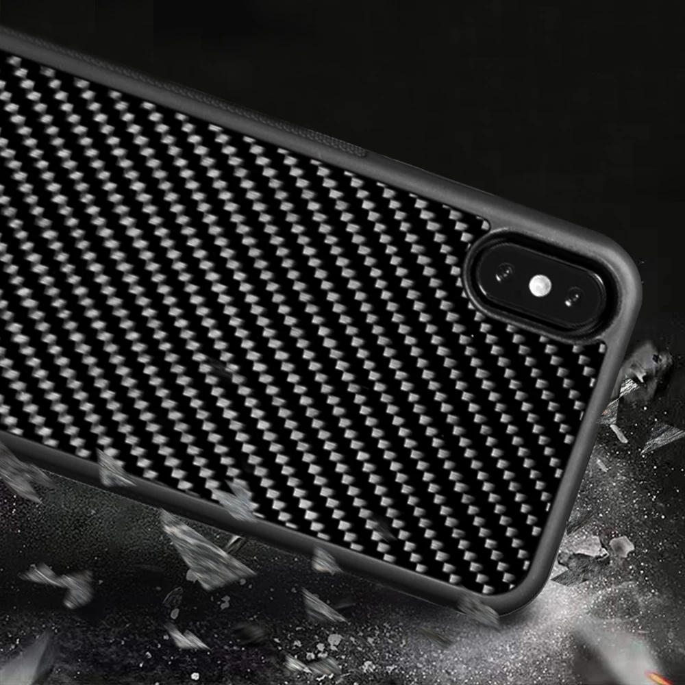 Чехол из настоящего углеродного волокна Ультра Гибридный предназначен для Apple
