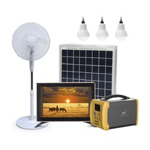 Home lighting, solar laptop charger, TV, fan, mobile phone charging Multifunctional portable Solar power system