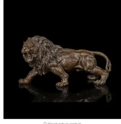 Изделия из меди и латуни распродажа Качество литья Статуя Льва голова животного