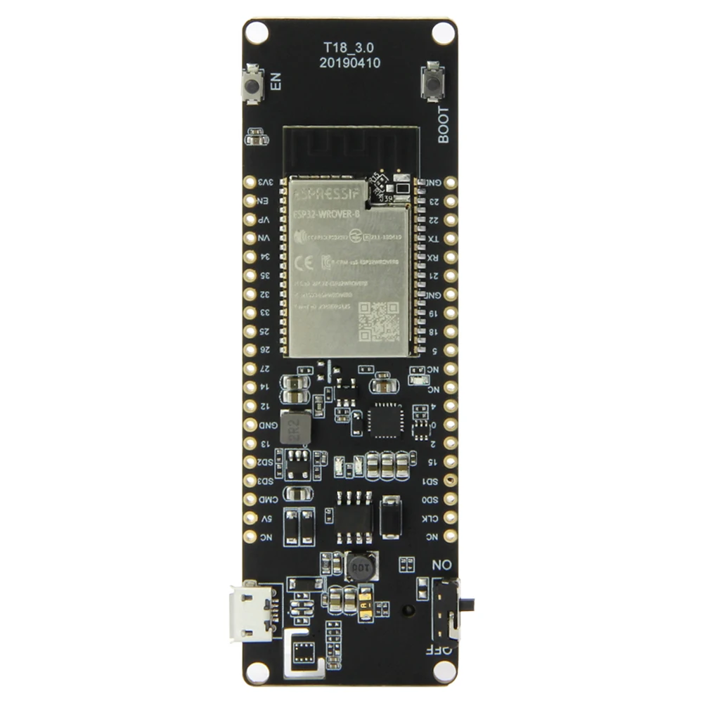 

LILYGO TTGO T-Energy ESP32 8MByte PSRAM WiFi & Bluetooth Module 18650 Battery ESP32-WROVER-B Development Board