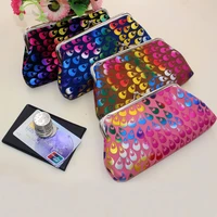 new purses fashion retro coin purse plush fabric women card holders key bag purse pendant pouch clutch bag female purses