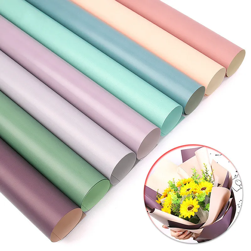 

20pcs Waterproof Two-color Christmas Decoration Bouquet Wrapping Paper Diy Flower Wrapping Paper Craft Paper Party Tools