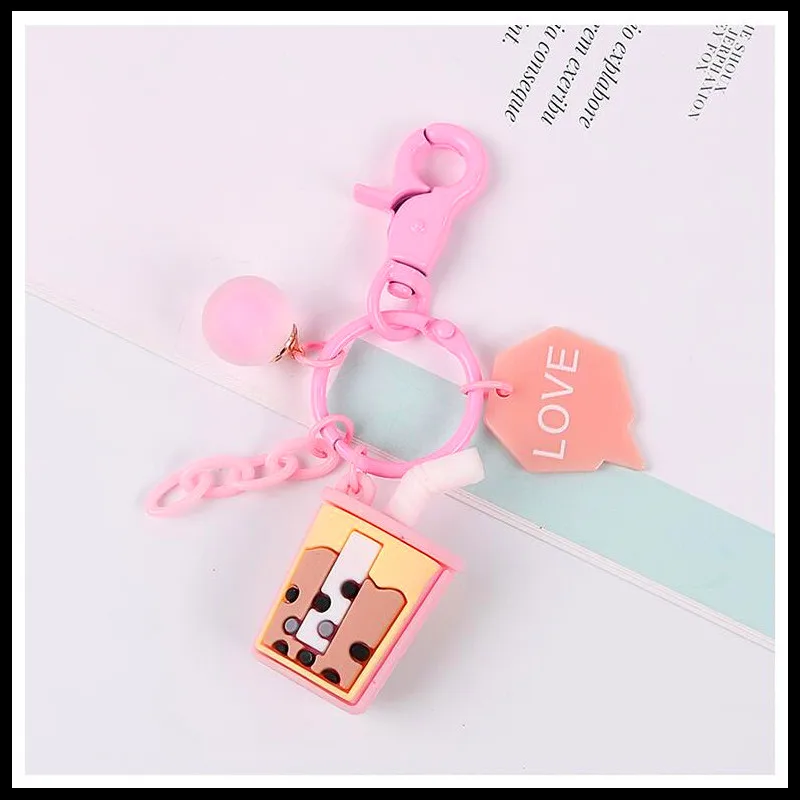 2019 новый милый Bubble Tea/Airpods подвеска брелок для автомобиля брелки ключей женщин и