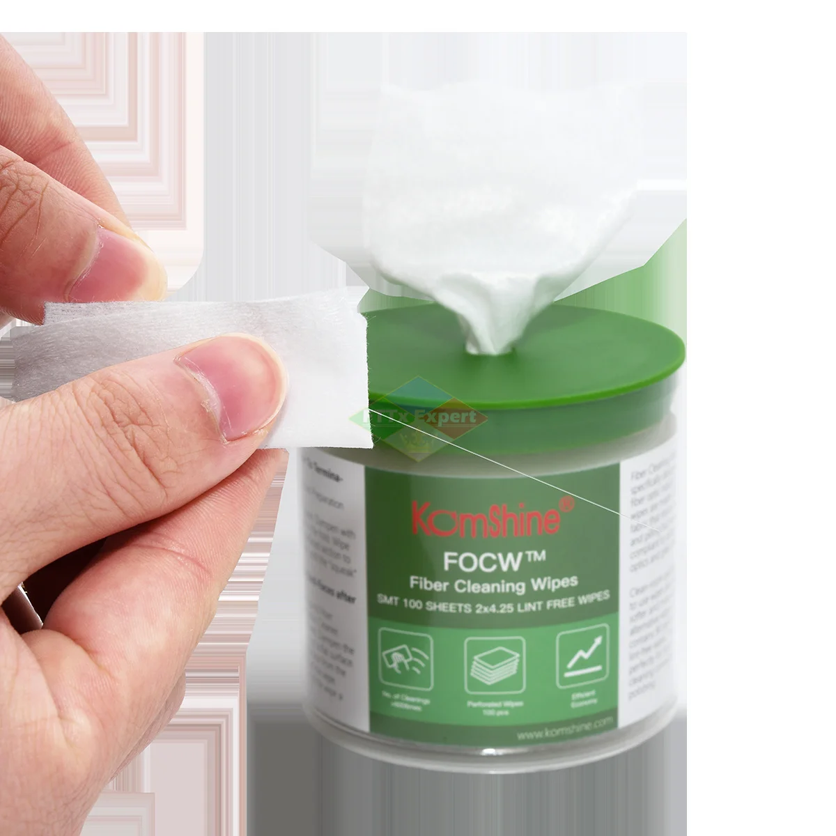 Komshine FOCW optical fiber cleaning wet towel, cleaning time more than 2020 times, cheap, new 600