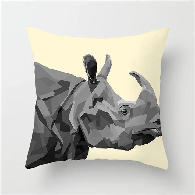 Черно-белая фотография олень панда лошадь украшение для дома автомобиль