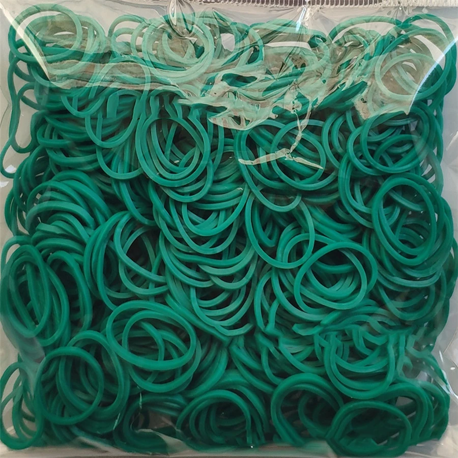 Dark green 600 эластичные резиновые браслеты разных цветов, детские домашние браслеты для плетения, браслеты для женщин - Окраска металла: Dark green