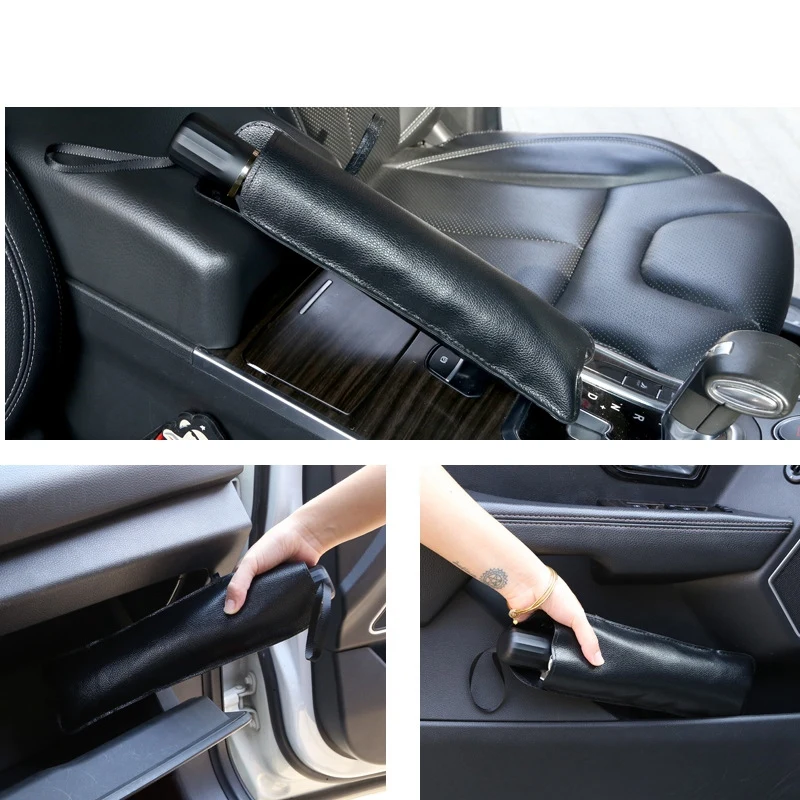 Складной автомобильный зонт для солнца внутреннего типа для защиты от УФ-лучей переднего окна с защитой от ветра и затенением.