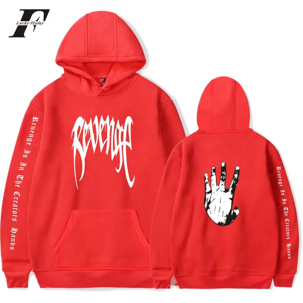 XXXTentacion Hoodies Revenge Men Women Fashion Fall/Winter Warm Sweatshirt Salute Hip Hop Rapper | Мужская одежда
