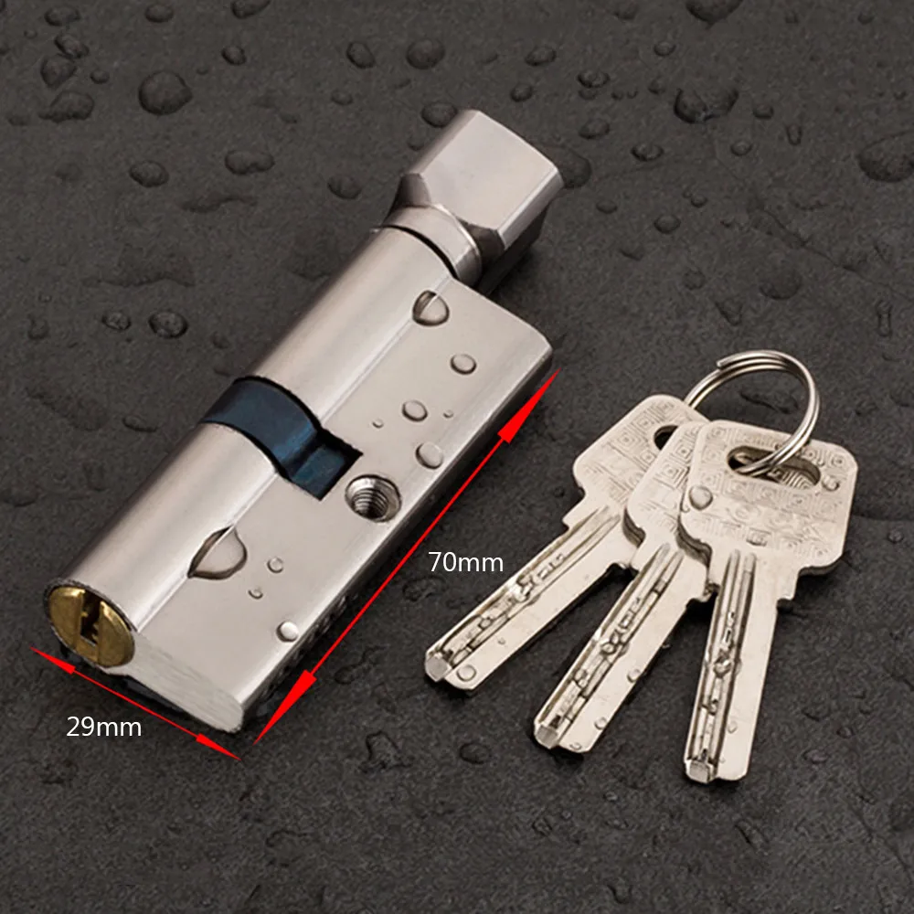 

Door Cylinder Lock Biased 70mm 3 Keys Anti-Theft Entrance Brass AB Door Lock Home Security Interior Bedroom Lock Cylinder