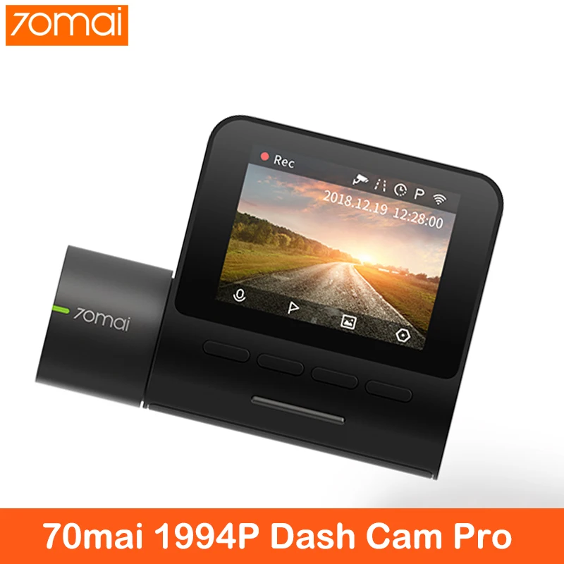 XiaoMi 70mai Dash Cam Pro smart Car 1994P HD Запись видео с функцией Wi-Fi камера заднего вида 140FOV ночное видение gps модуль