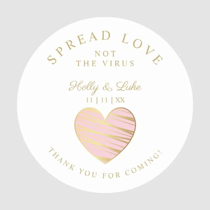 

Love White Round Sticker 3mm Sticker Label Baking Wedding Decoration Party Decoration Sticker Can Be Customized