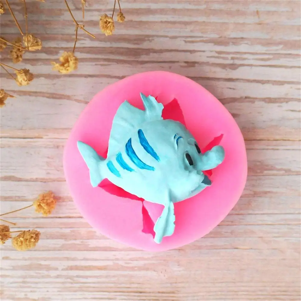 Клоун Рыба океан Серия ракушка помадка форма для торта декоративная шоколадная