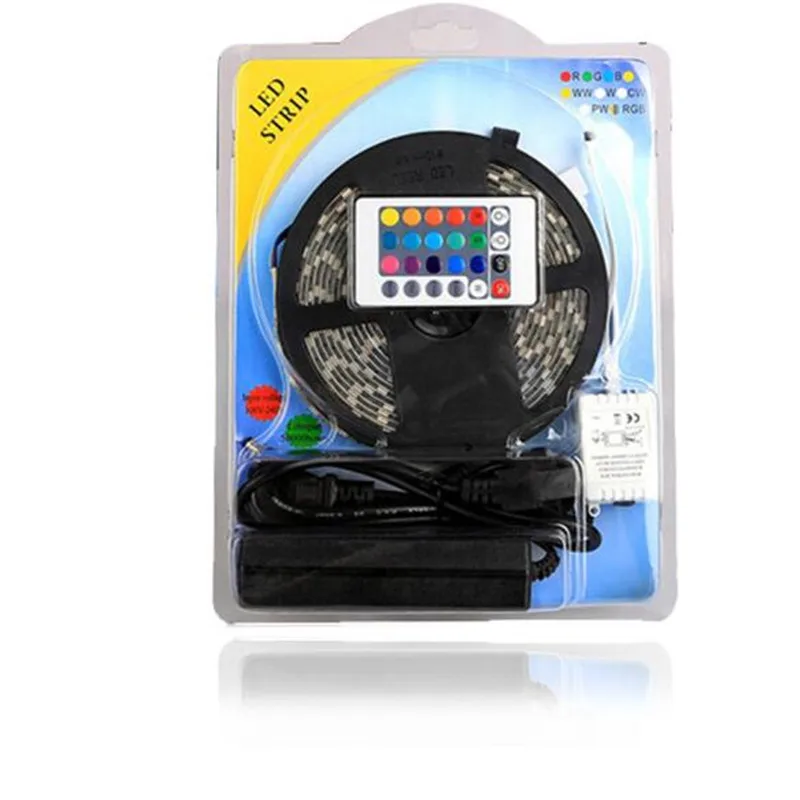 Светодиодный светильник SMD RGB5050 5 м светодиодный цветной гибкий 12 В постоянного