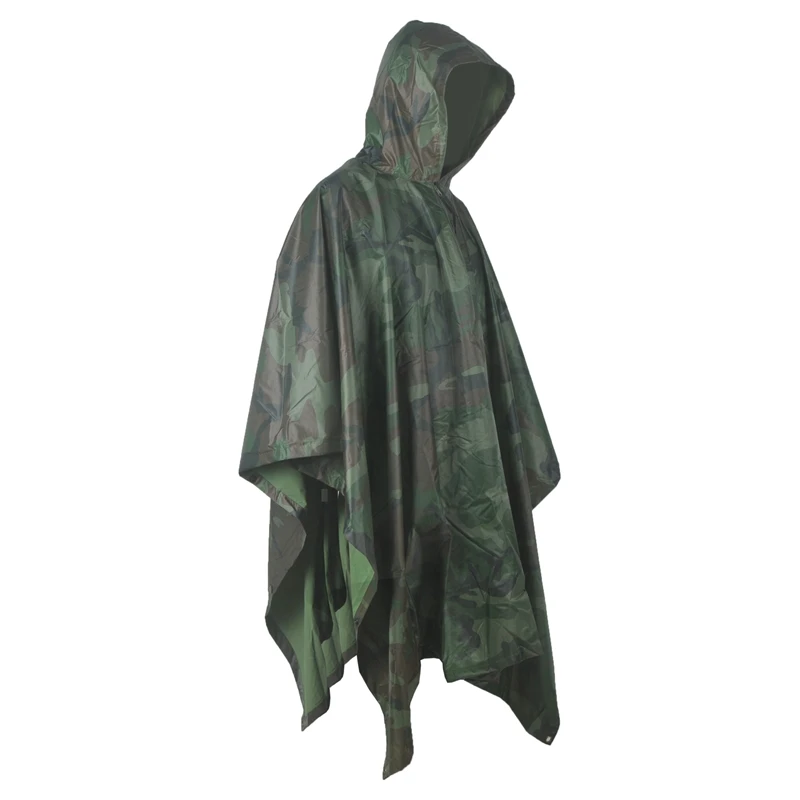 MENFLY ПВХ камуфляжное пончо для леса плащ в джунглях дождевик с защитой от дождя