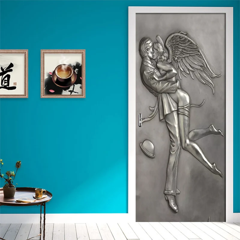 Рельефные Настенные обои с изображением пары ангелов в спальне для детской