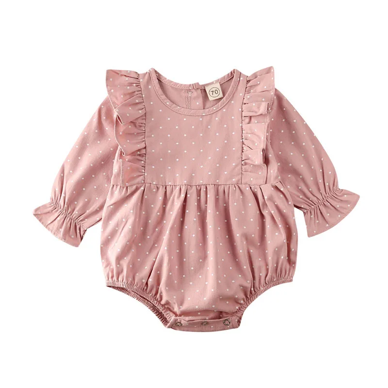 

Pudcoco 0-24M Romper Baby Newborn Infant Girl Long Sleeve Ruffle Jumpsuit Solid Clothes Outfit Kids Ruffle Clothes Leotard